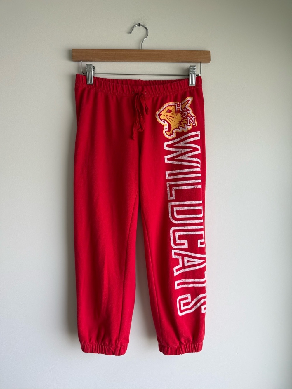 Disney High School Musical Wildcats Capri Sweatpants S 3/5 Y2K